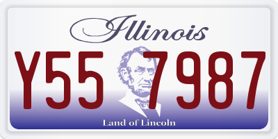 IL license plate Y557987