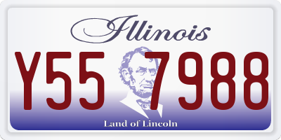 IL license plate Y557988