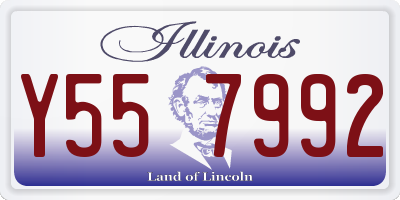 IL license plate Y557992
