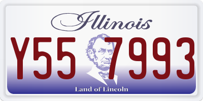 IL license plate Y557993