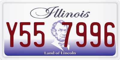 IL license plate Y557996