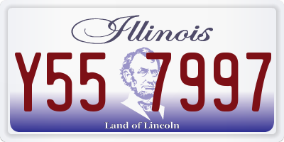 IL license plate Y557997