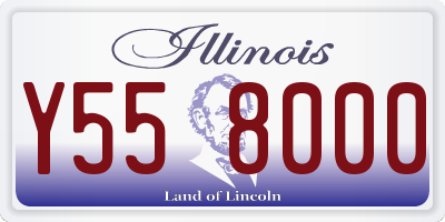 IL license plate Y558000