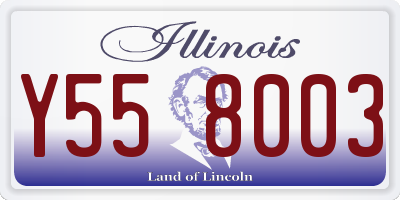 IL license plate Y558003
