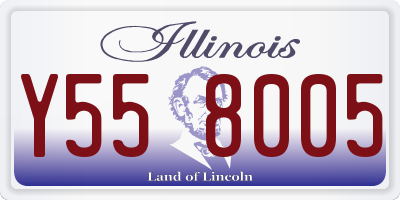 IL license plate Y558005
