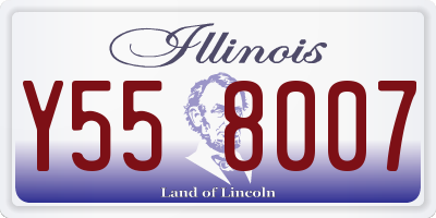 IL license plate Y558007