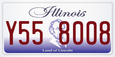 IL license plate Y558008