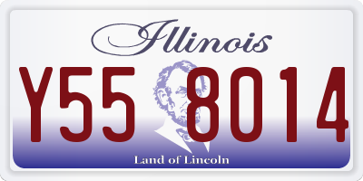 IL license plate Y558014