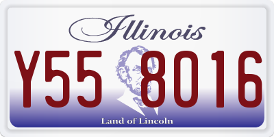 IL license plate Y558016