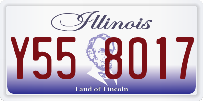 IL license plate Y558017