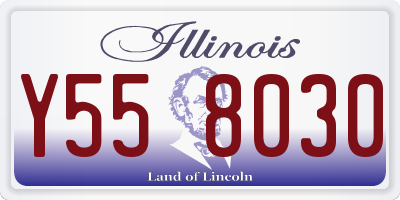 IL license plate Y558030