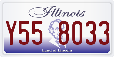 IL license plate Y558033