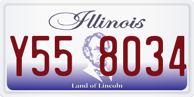 IL license plate Y558034