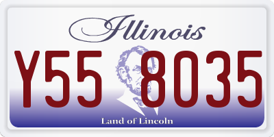 IL license plate Y558035