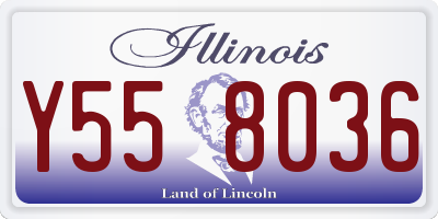 IL license plate Y558036