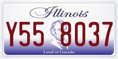 IL license plate Y558037