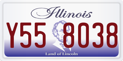 IL license plate Y558038