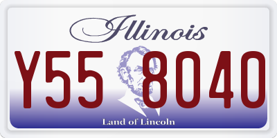 IL license plate Y558040