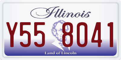 IL license plate Y558041