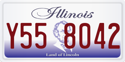 IL license plate Y558042