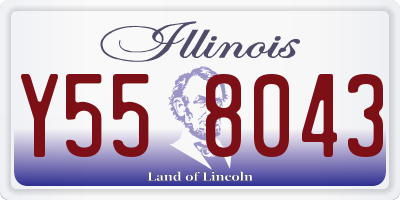 IL license plate Y558043
