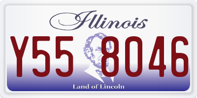 IL license plate Y558046