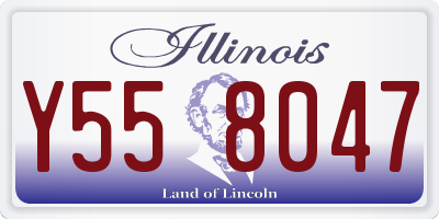 IL license plate Y558047