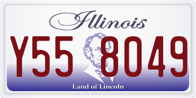 IL license plate Y558049
