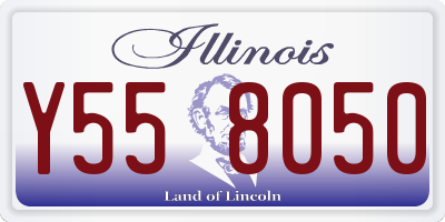 IL license plate Y558050