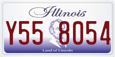 IL license plate Y558054
