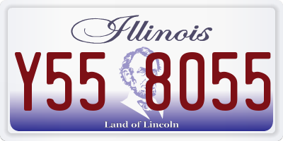 IL license plate Y558055