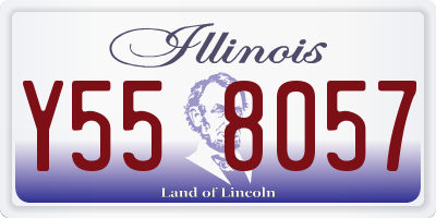 IL license plate Y558057