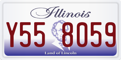 IL license plate Y558059