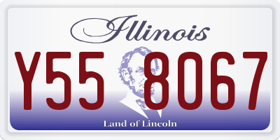 IL license plate Y558067