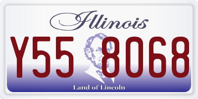 IL license plate Y558068