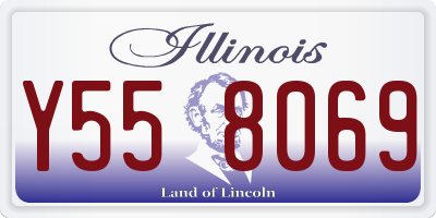IL license plate Y558069