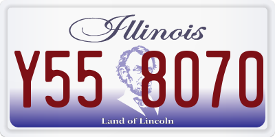 IL license plate Y558070