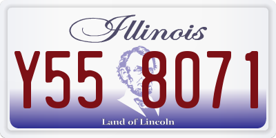 IL license plate Y558071