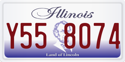 IL license plate Y558074