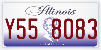 IL license plate Y558083