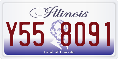 IL license plate Y558091