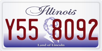 IL license plate Y558092