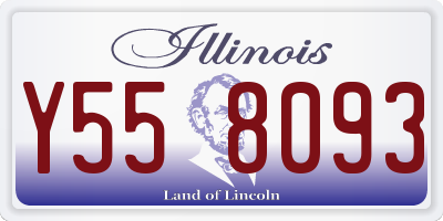 IL license plate Y558093