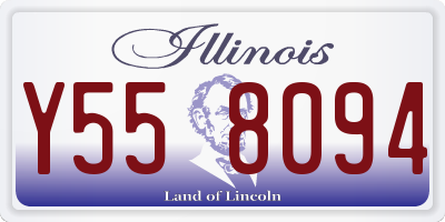 IL license plate Y558094
