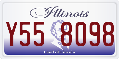 IL license plate Y558098