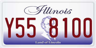 IL license plate Y558100