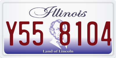 IL license plate Y558104