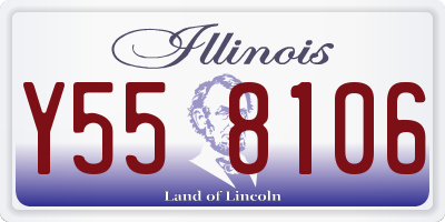 IL license plate Y558106