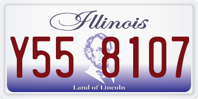 IL license plate Y558107