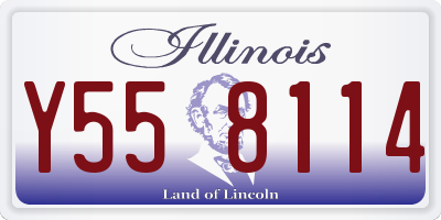 IL license plate Y558114